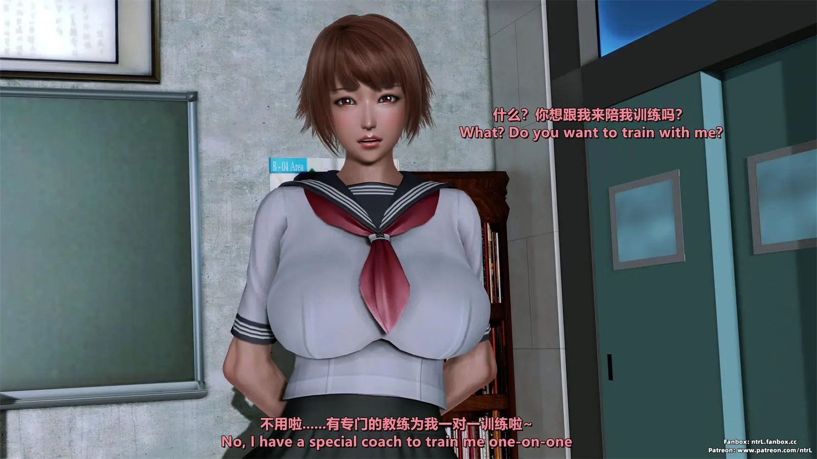 [3D全彩] 又纯又婊的女友小爱-游泳训练篇 [517MB]-漫画客