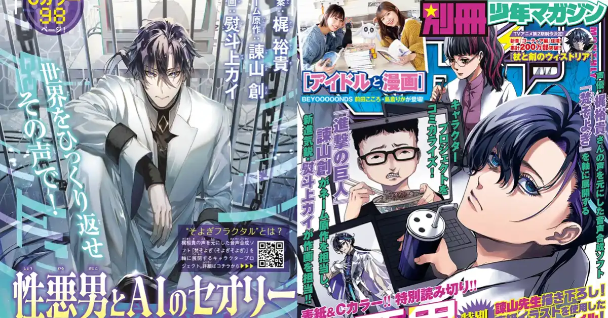 谏山创新作漫画《性恶男与AI的理论》由声优梶裕贵构想-漫画客